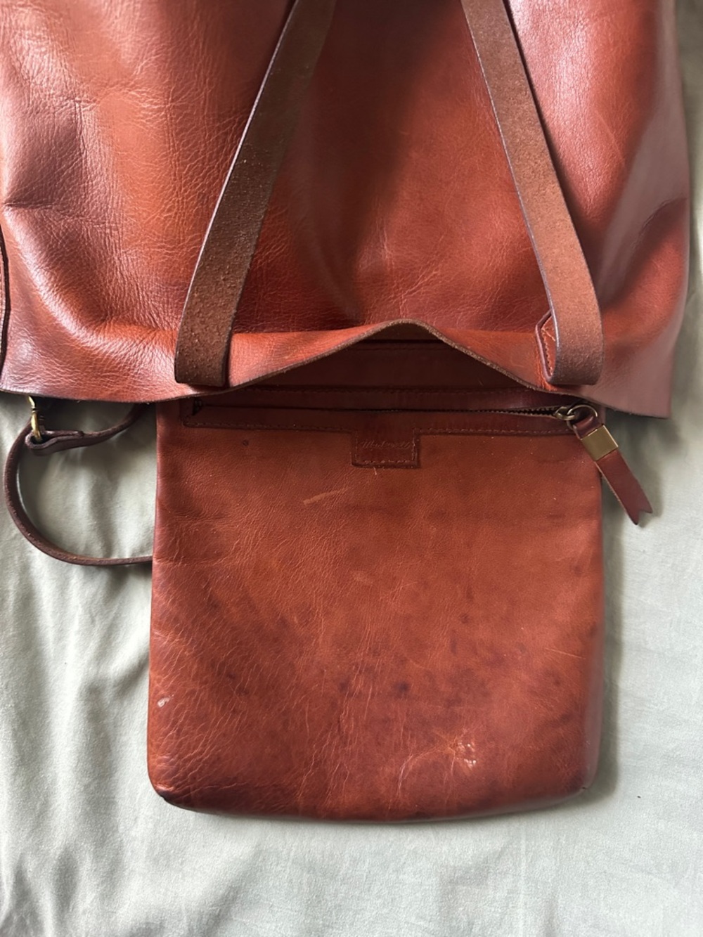 Madewell Medium Transport Leather Tote - Picture 4 of 5